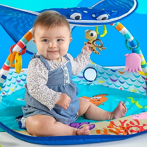 Bright Starts Disney Baby Finding Nemo Mr. Ray Ocean Lights & Music Gym, Ages Newborn +