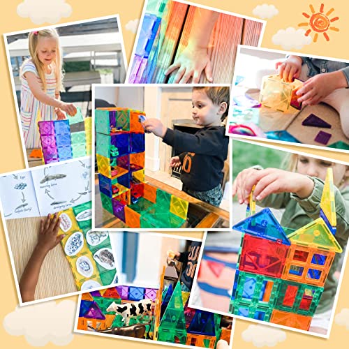 Magnet Toys for 3 Year Old Boys and Girls Magnetic Tiles Building Blocks
