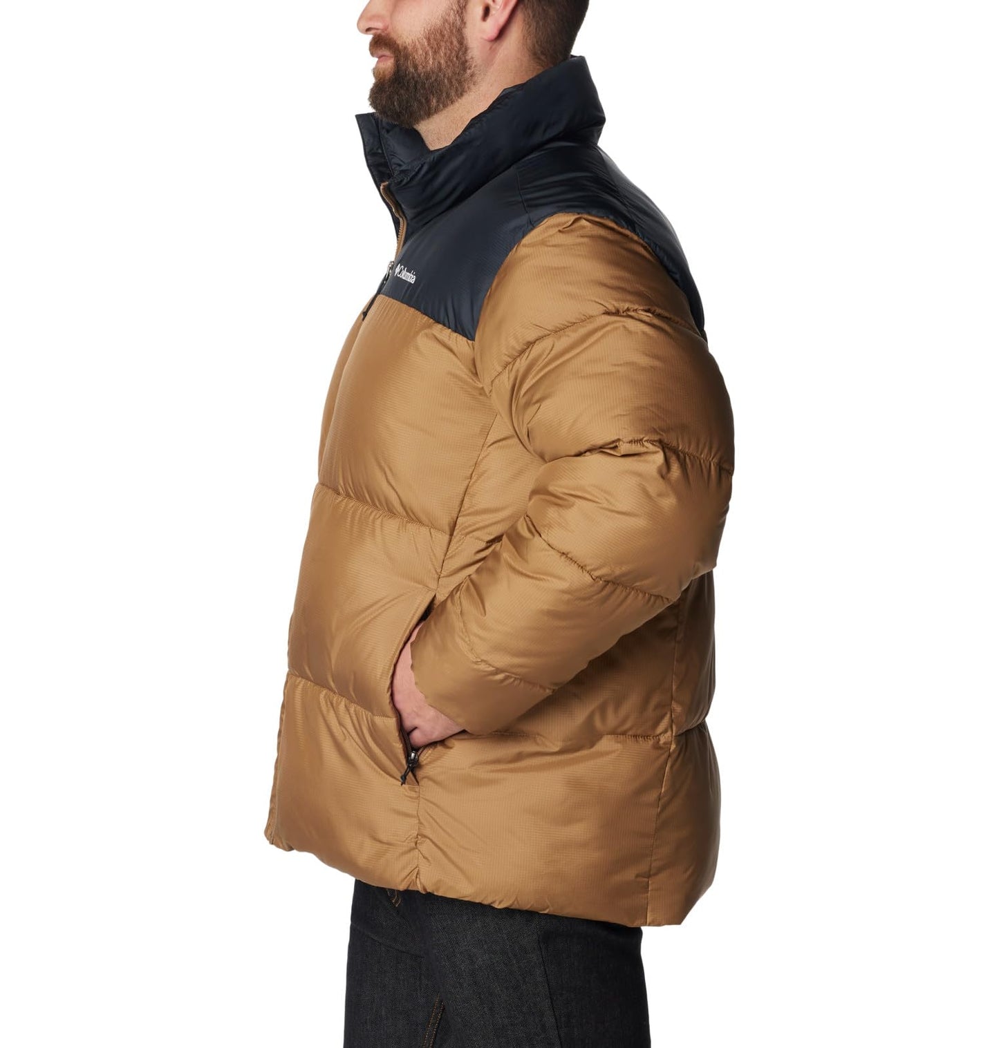 Columbia Men's Puffect II Jacket, Delta/Black, Small