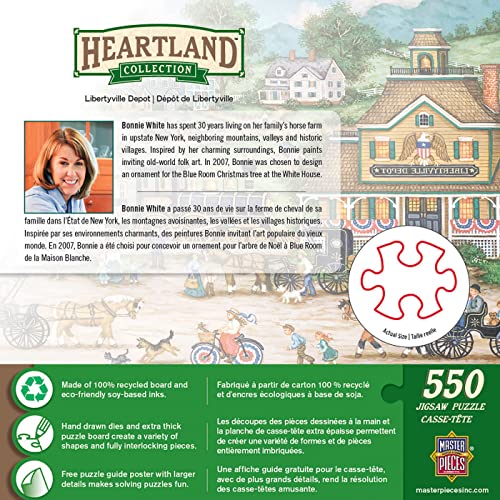Masterpieces 550 Piece Jigsaw Puzzle for Adults, Family, Or Kids - Libertyville Depot - 18"x24"