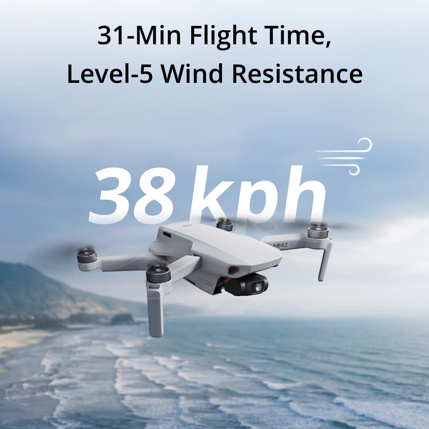 DJI Mini 2 SE, Lightweight Mini Drone with QHD Video, 10km Video Transmission, 31-min Flight Time, Under 249 g, Return to Home, Drone with Camera for Beginners