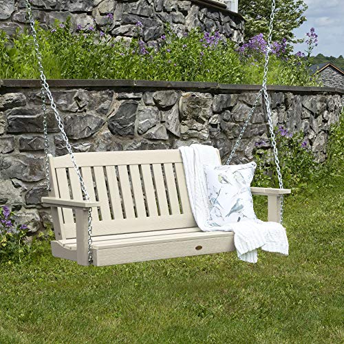 highwood AD-PORL2-WAE Lehigh Porch Swing, 4 Feet, Whitewash