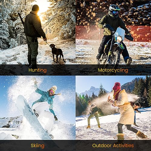 ISOPHO Heated Vest for Men and Women, USB Charging Vest Heating for 8 Hours, Electric Heated Jacket for Outdoor Work Black M(Power Bank NOT Include)