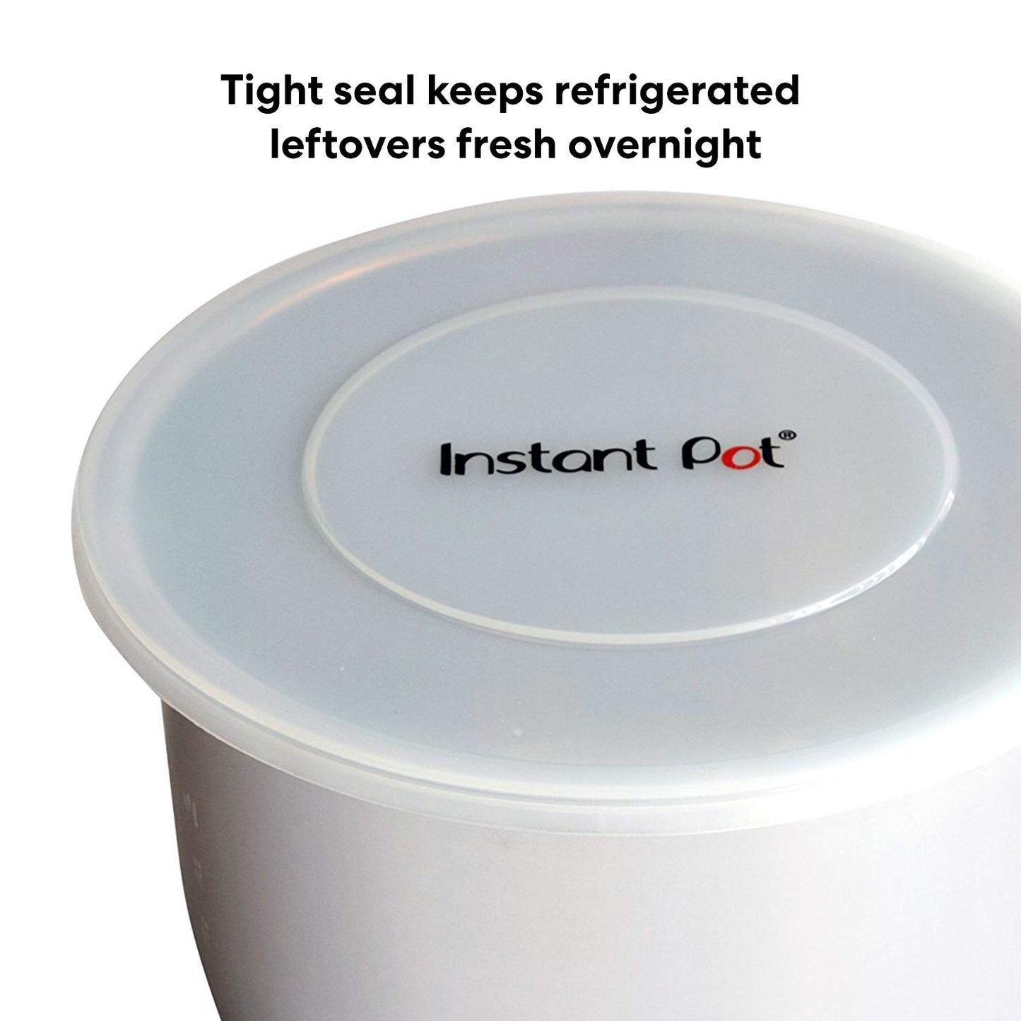 Instant Pot Ceramic Non Stick Interior Coated Inner Cooking Pot 8 Quart & Pot Silicone Lid 8 Quart
