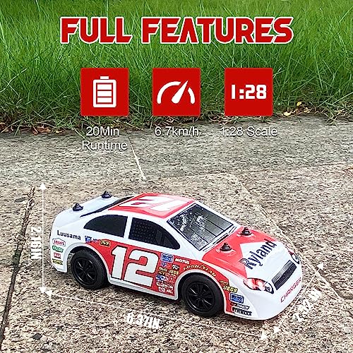 Boersma Remote Control Car, Fast RC Drift Car for Boys - 1/28 Scale 2WD High Speed Off Road Mini RC Car, Hobby Racing Vehicle Toys Gifts for Kids Age 3 4 5 6+