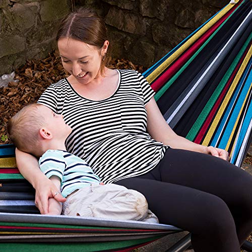 Vivere UHSDO9-27 Hammock, 9', Rio Night with Charcoal Frame