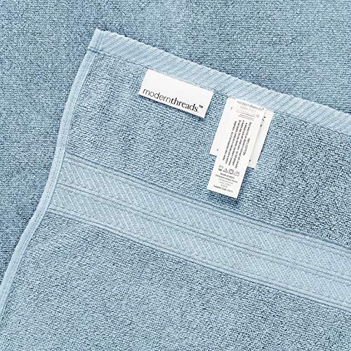Modern Threads Trefoil Filigree 6-Piece Reversible Yarn Dyed Jacquard Towel Set - Bath Towels, Hand Towels, & Washcloths - Super Absorbent & Quick Dry - 100% Combed Cotton