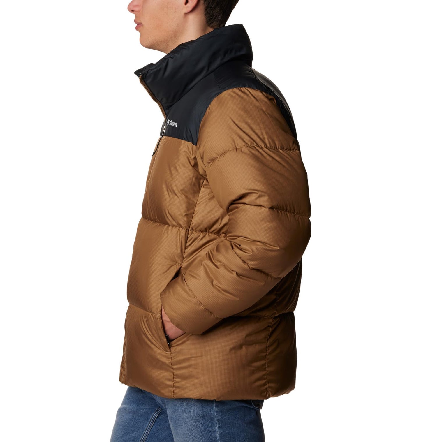 Columbia Men's Puffect II Jacket, Delta/Black, Small