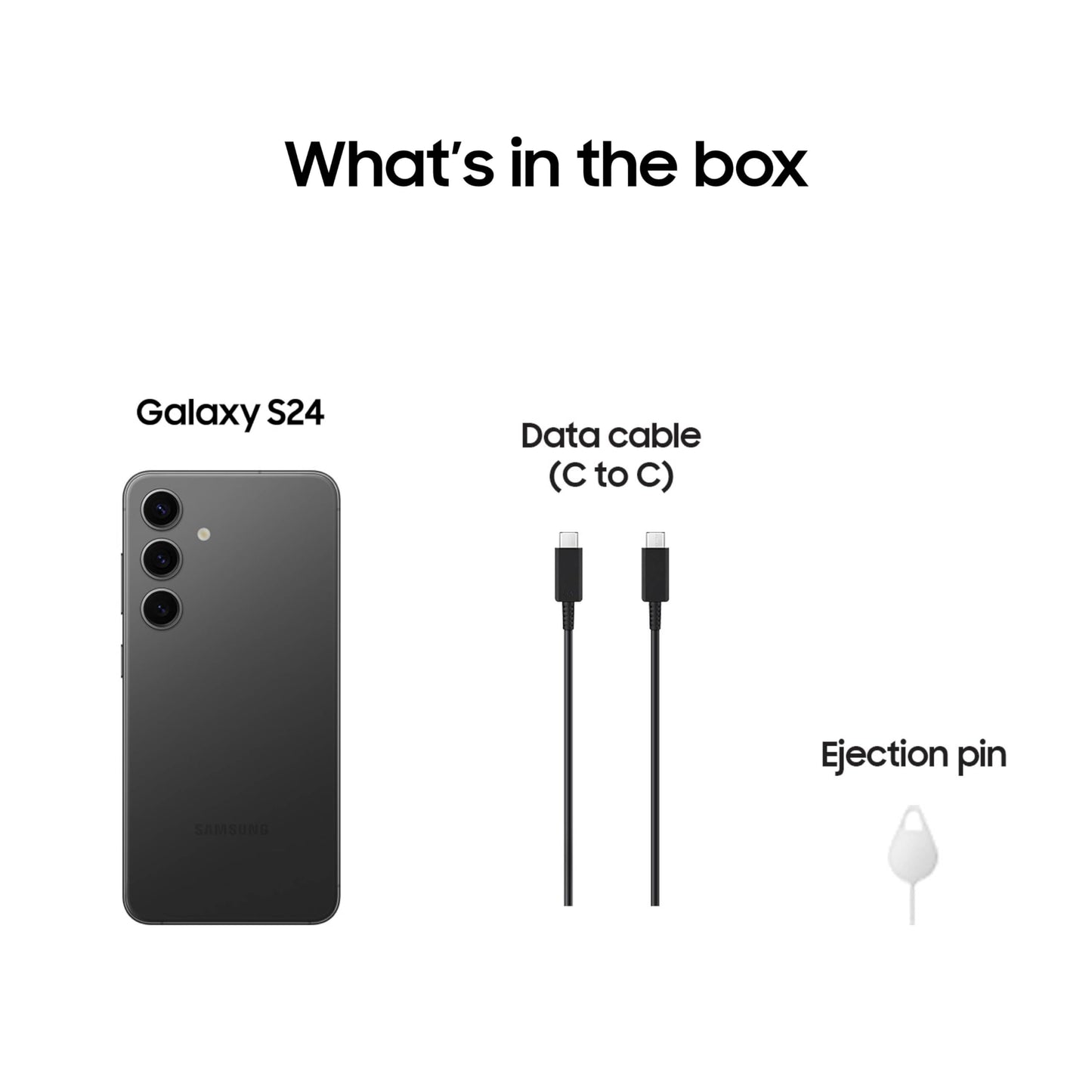 SAMSUNG Galaxy S24 Cell Phone, 128GB AI Smartphone, Unlocked Android, 50MP Camera, Fastest Processor, Long Battery Life, US Version, 2024, Onyx Black