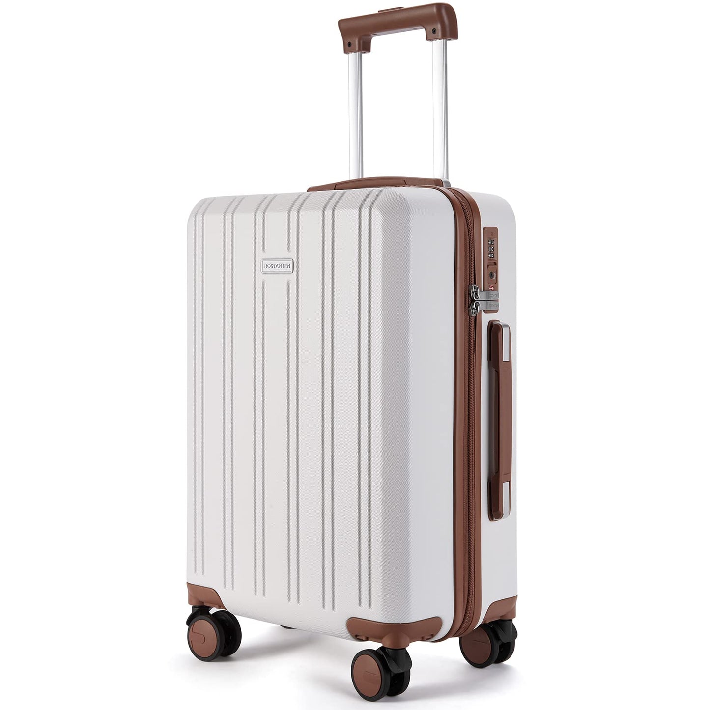 BOSTANTEN 20 inch Carry On Luggage Airline Approved Large Suitcase with Spinner Wheels PC Hardshell TSA Lock