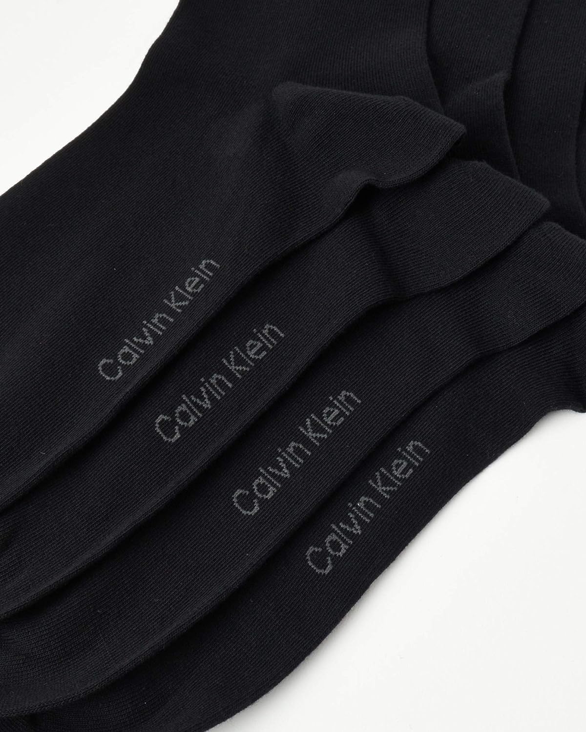 Calvin Klein Men's Dress Socks - Lightweight Cotton Blend Crew Socks (8 Pack), Size 7-12, Solid Black