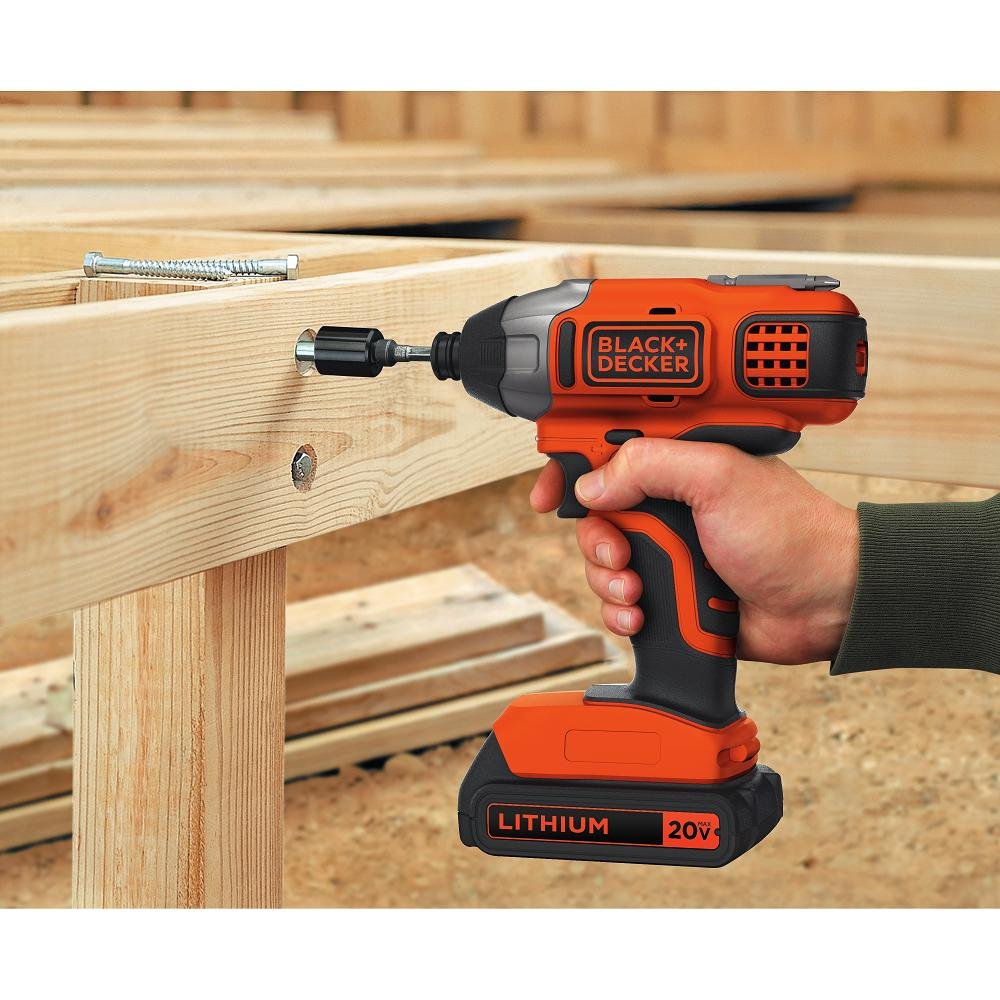 BLACK+DECKER 20V MAX Impact Driver Kit with Jig Saw (BDCI20C & BDCJS20B)