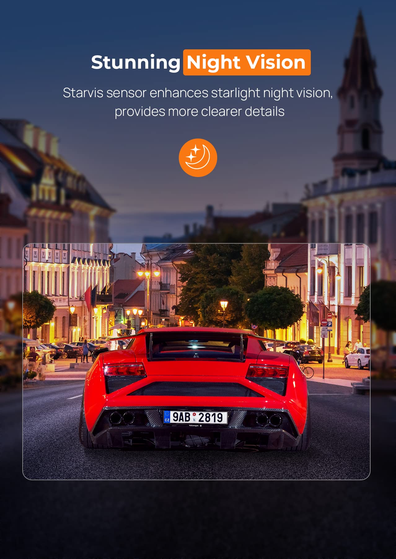 Dash Cam WiFi 2.5K 1440P Front Dash Camera for Cars, E-YEEGER Car Camera Mini Dashcams with App, Night Vision, 24H Parking Mode, G-Sensor, Loop Recording, Free 32G Card, Support 256GB Max