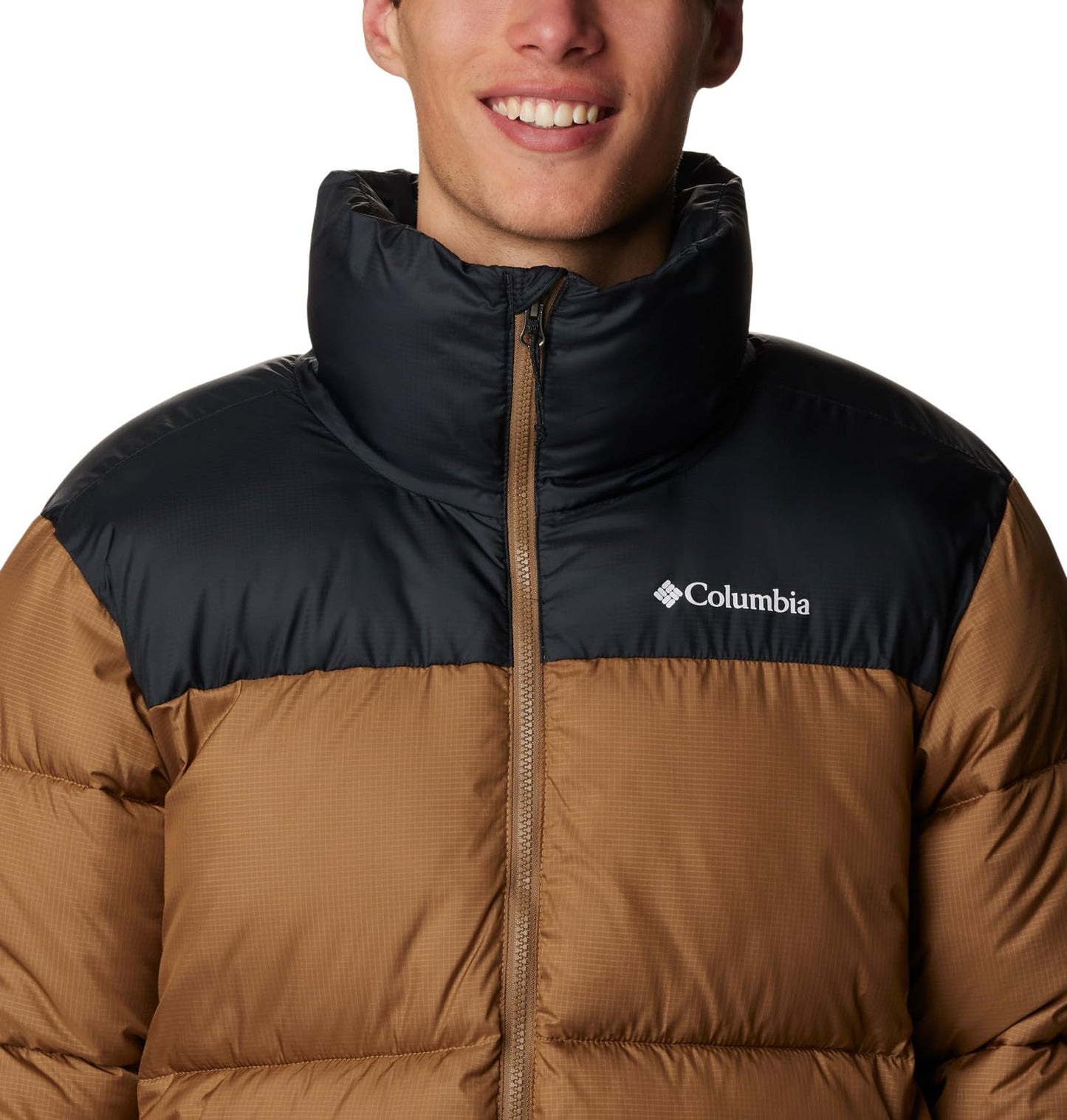 Columbia Men's Puffect II Jacket, Delta/Black, Small