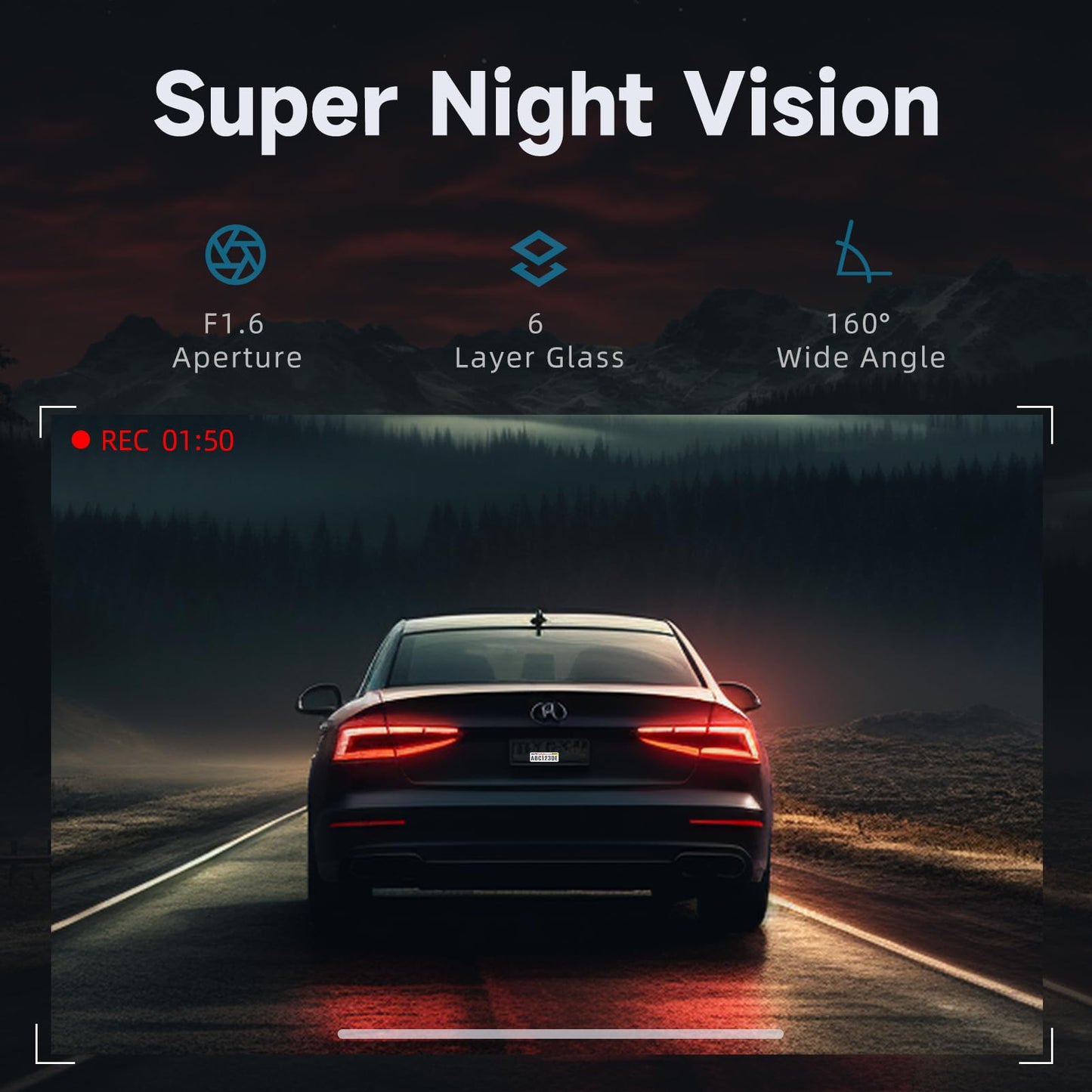 E-YEEGER Dash Cam Front 4K: Mini Dash Cams for Cars, 2160P Car Camera with Free 32GB Card, WiFi Dash Camera with APP, WDR Night Vision, 24 Hours Parking Monitor Dashcams, G-Sensor, Support 256GB Max
