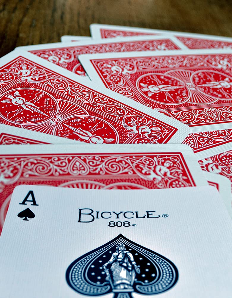 Bicycle Standard Rider Back Playing Cards, 2 Decks of Playing Cards, Red and Blue