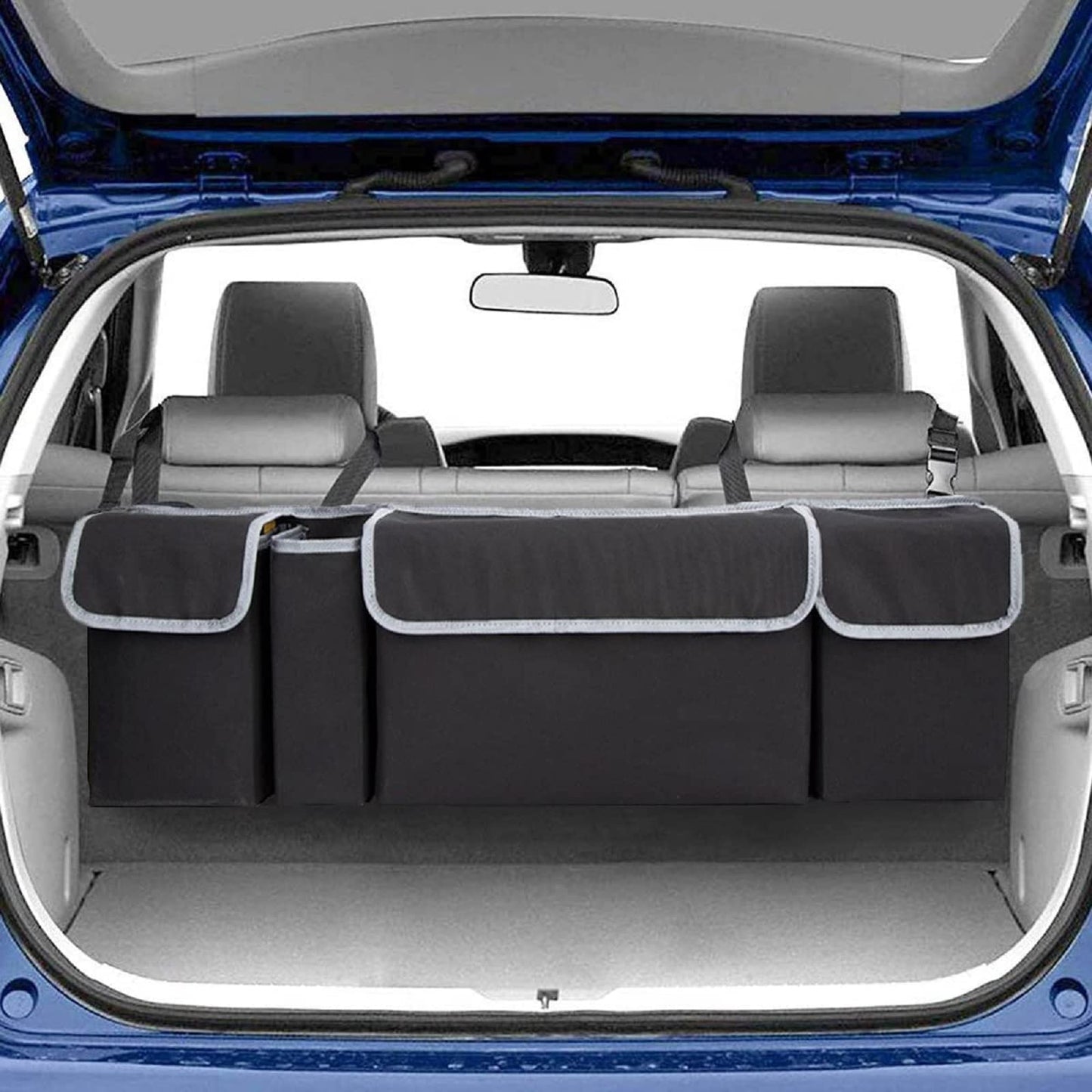 Enstiler Car Trunk Organizer, Backseat Hanging Organizer with 4 Large Storage Bag-Car Seat for SUV,Trunk,Space Saving Expert