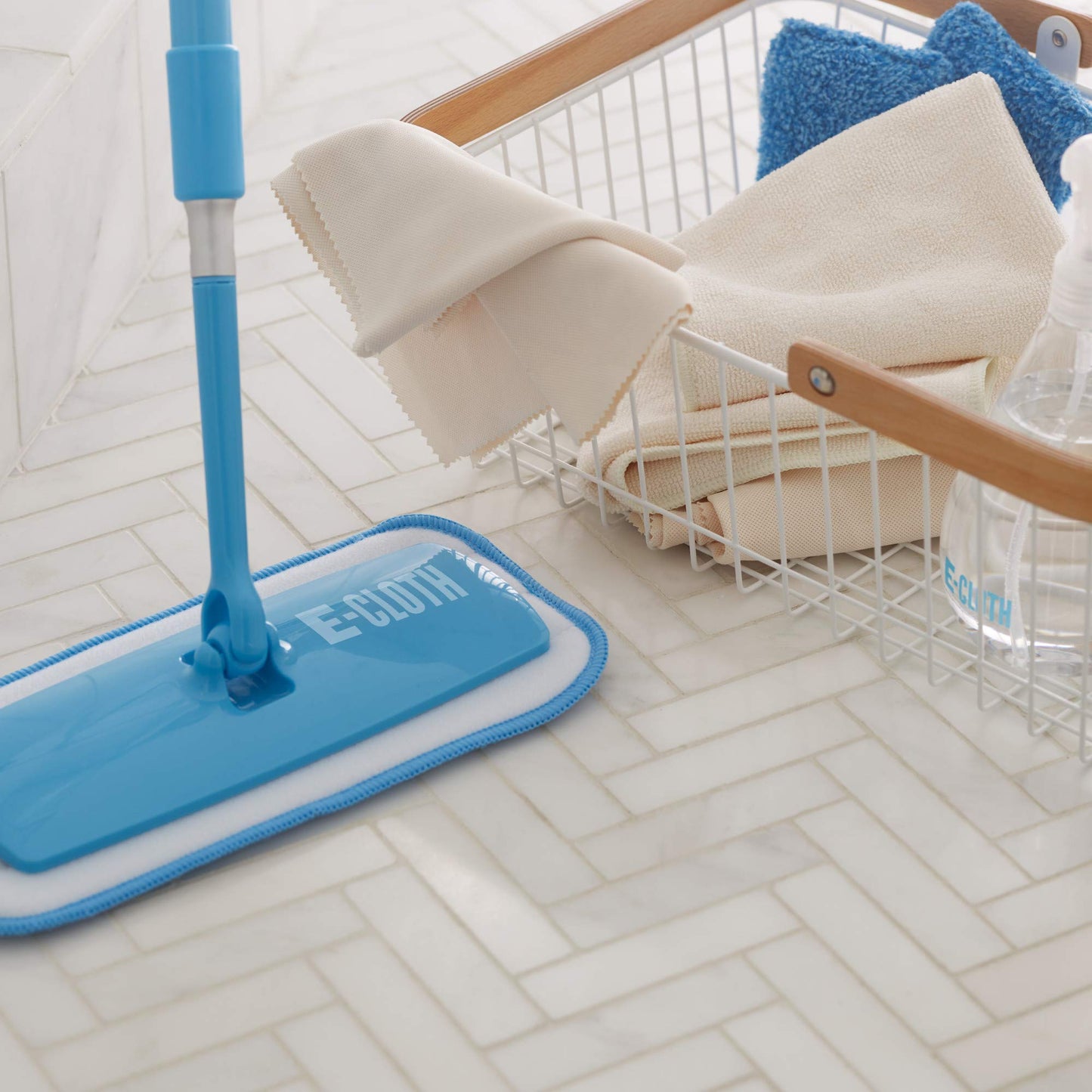 E-Cloth Mini Deep Clean Mop, Premium Microfiber Mops for Floor Cleaning, Great for Hardwood, Laminate, Tile and Stone Flooring, Washable and Reusable, 100 Wash Guarantee, 1 Pack