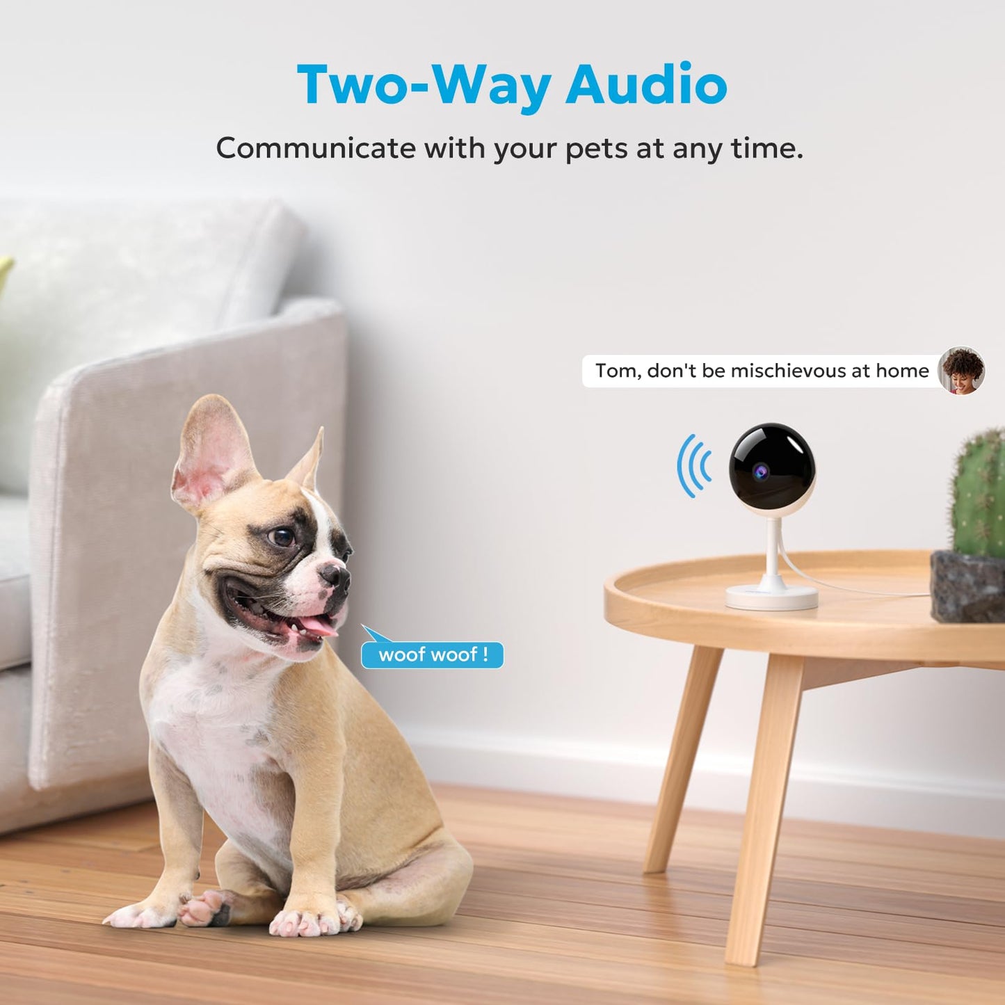 Indoor Security Camera 2K, owltron 2 Pack 2.4GHz WiFi Home Cameras for Baby/Elder/Dog/Pet Monitor Cam with Phone app, 24/7 Cloud&SD Card Storage, 2-Way Audio, Works with Alexa