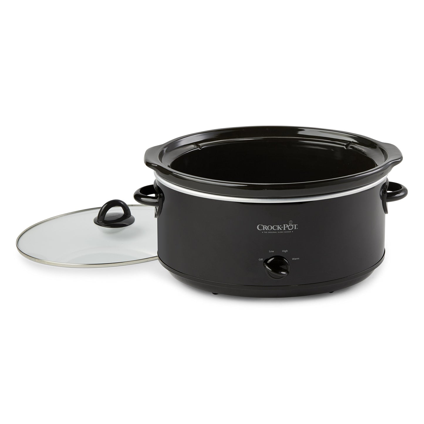 Crock-Pot Large 8 Quart Oval Manual Slow Cooker and Food Warmer, Black (SCV800-B)