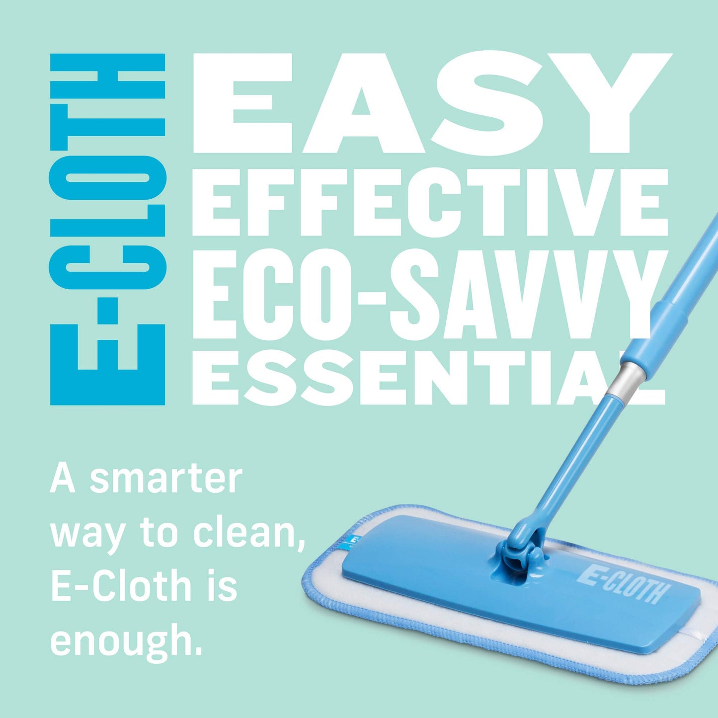 E-Cloth Mini Deep Clean Mop, Premium Microfiber Mops for Floor Cleaning, Great for Hardwood, Laminate, Tile and Stone Flooring, Washable and Reusable, 100 Wash Guarantee, 1 Pack