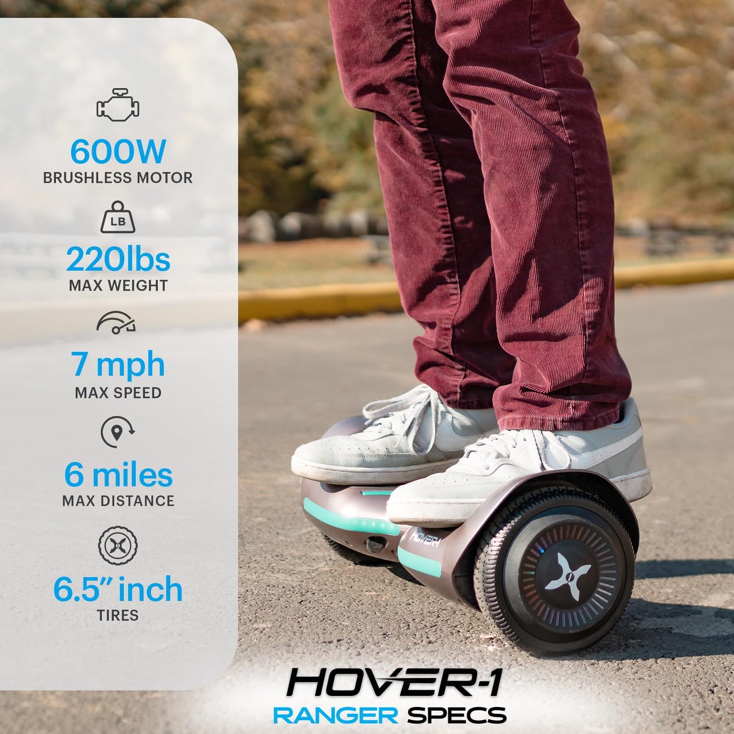 UPDATE: DEAD! Hover-1 Ranger Electric Self-Balancing Hoverboard with Dual 200W Motors, 7 MPH Max Speed, 6 Miles Max Range, and 6.5” Tires