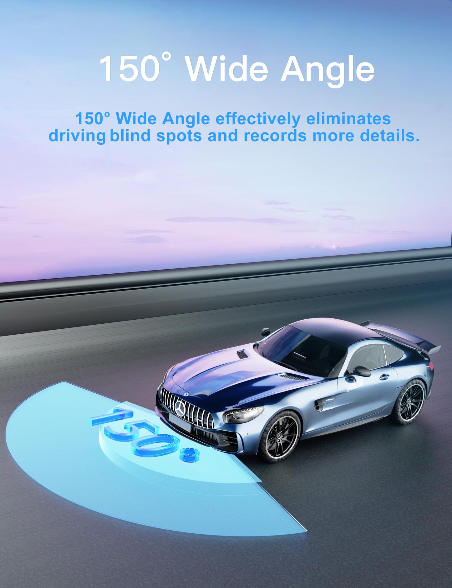 4K Dash Cam Front Built-in WiFi, WANLIPO Dash Camera for Cars with 3" IPS Screen, Car Camera with 64GB SD Card, 2160P Dashcam for Cars with App Control, G-Sensor, Loop Recording,24H Parking Monitor