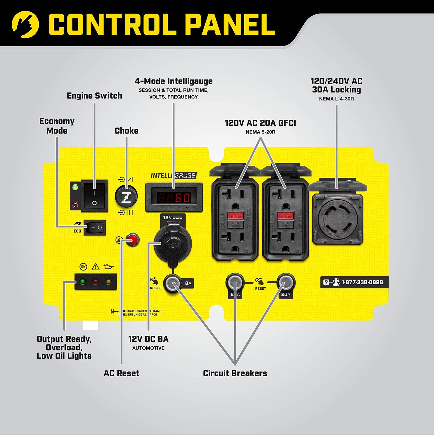 Champion Power Equipment 100519 6250-Watt Open Frame Inverter with Quiet Technology