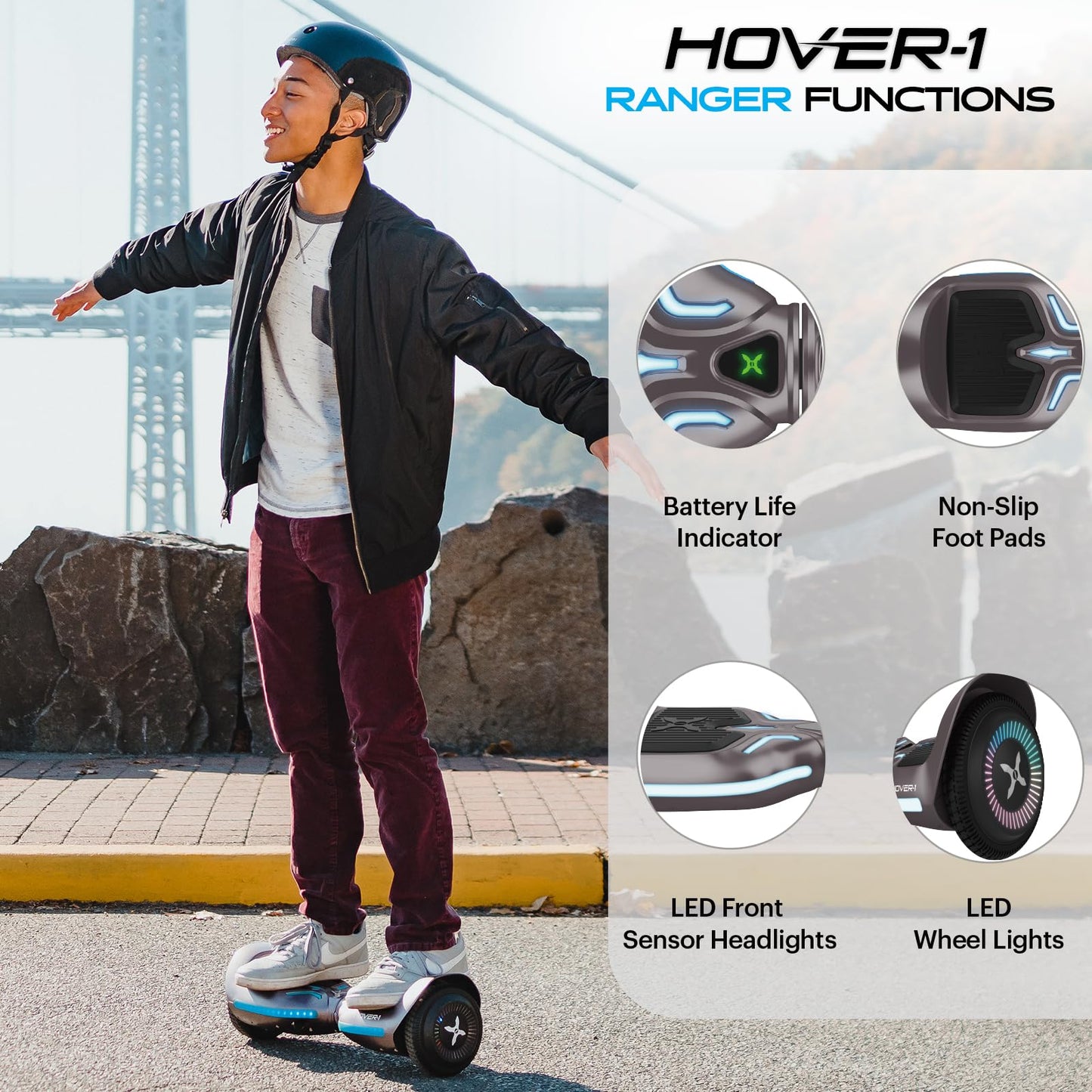 UPDATE: DEAD! Hover-1 Ranger Electric Self-Balancing Hoverboard with Dual 200W Motors, 7 MPH Max Speed, 6 Miles Max Range, and 6.5” Tires