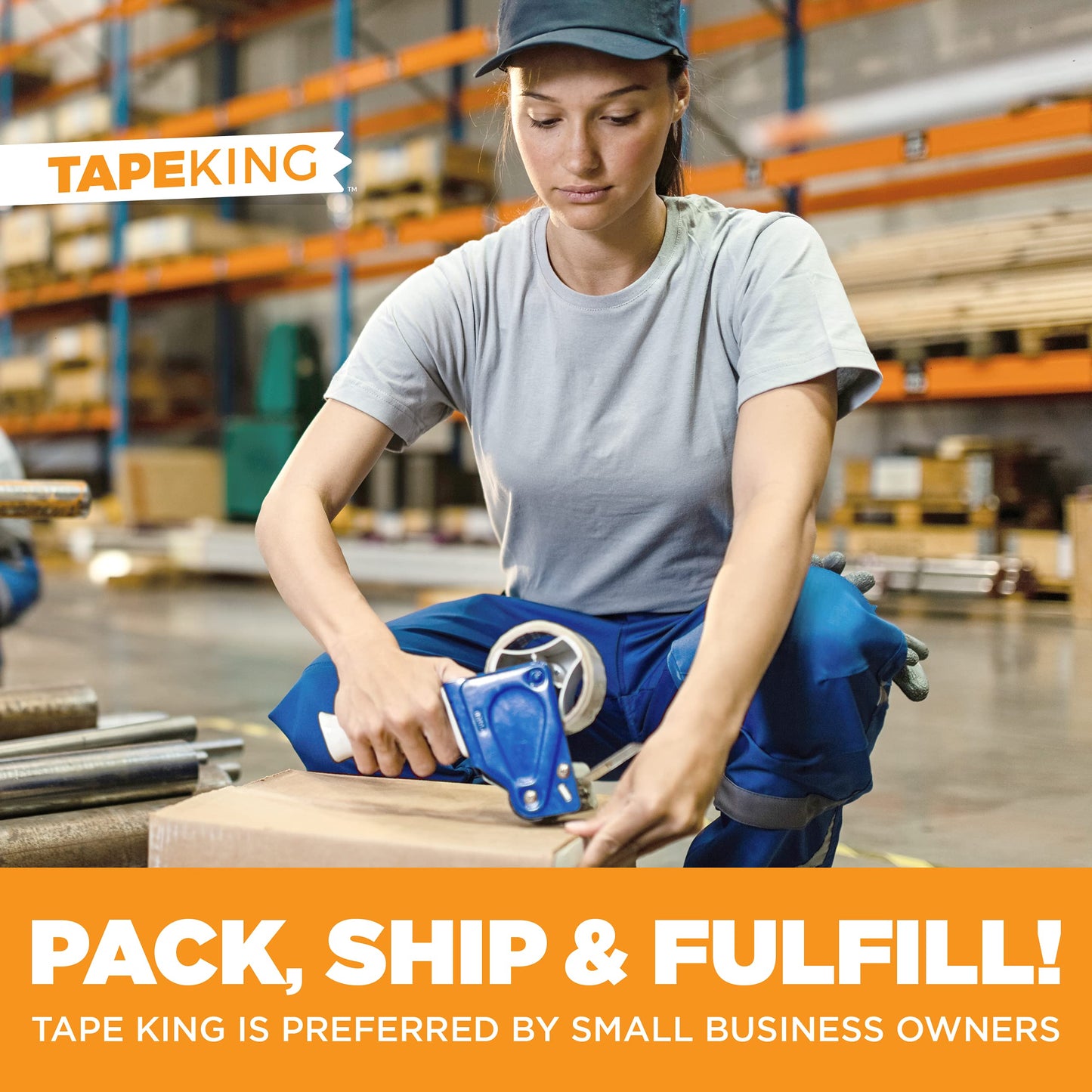Tape King Clear Packing Tape - 60 Yards Per Roll (36 Rolls) - 1.88 Inch Wide Stronger & Thicker 2.7mil, Heavy Duty Adhesive Industrial Depot Tape for Moving Packaging Shipping, Office & Storage