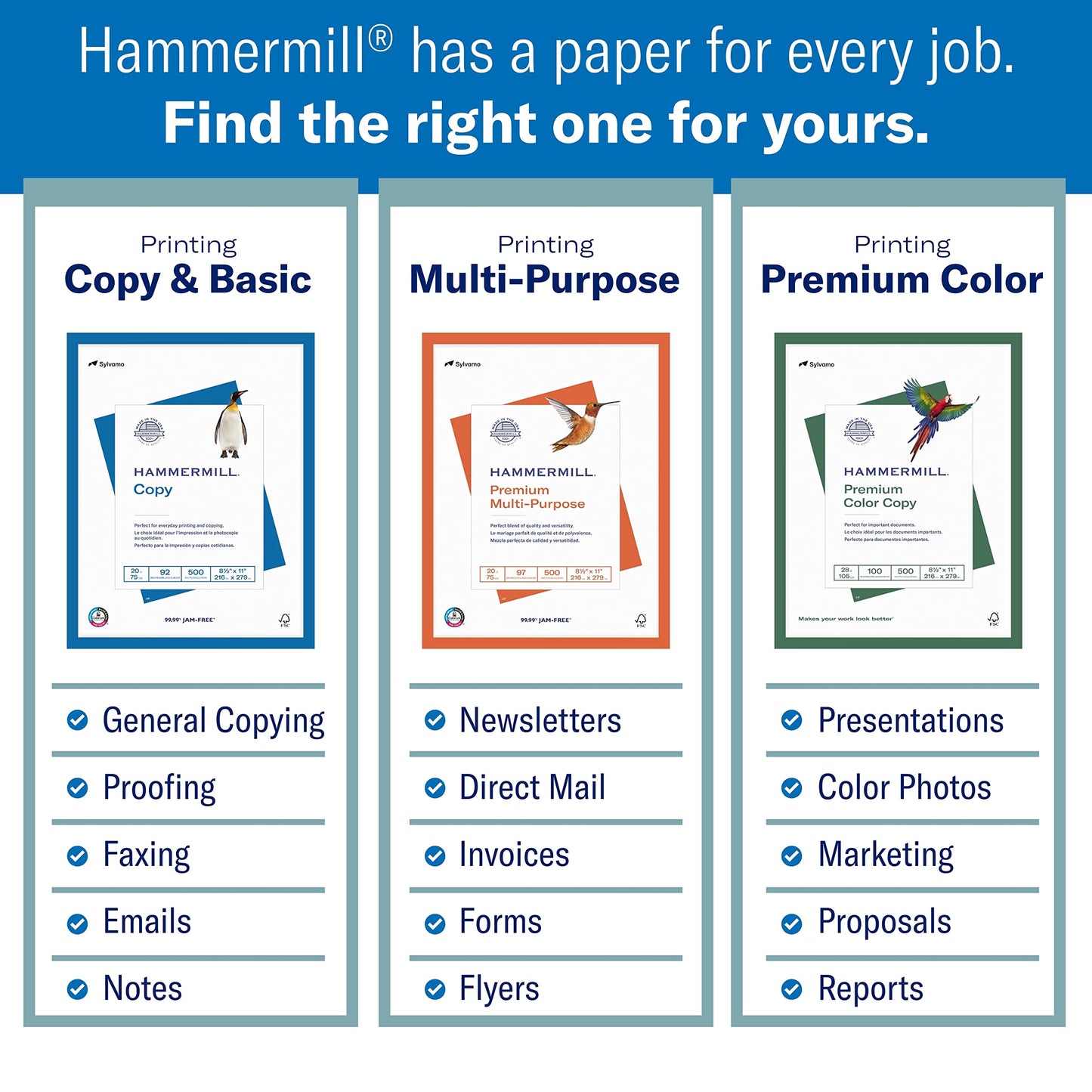 Hammermill Printer Paper, Great White 30% Recycled Paper, 8.5 x 11 - 5 Ream (2,500 Sheets) - 92 Bright, Made in the USA