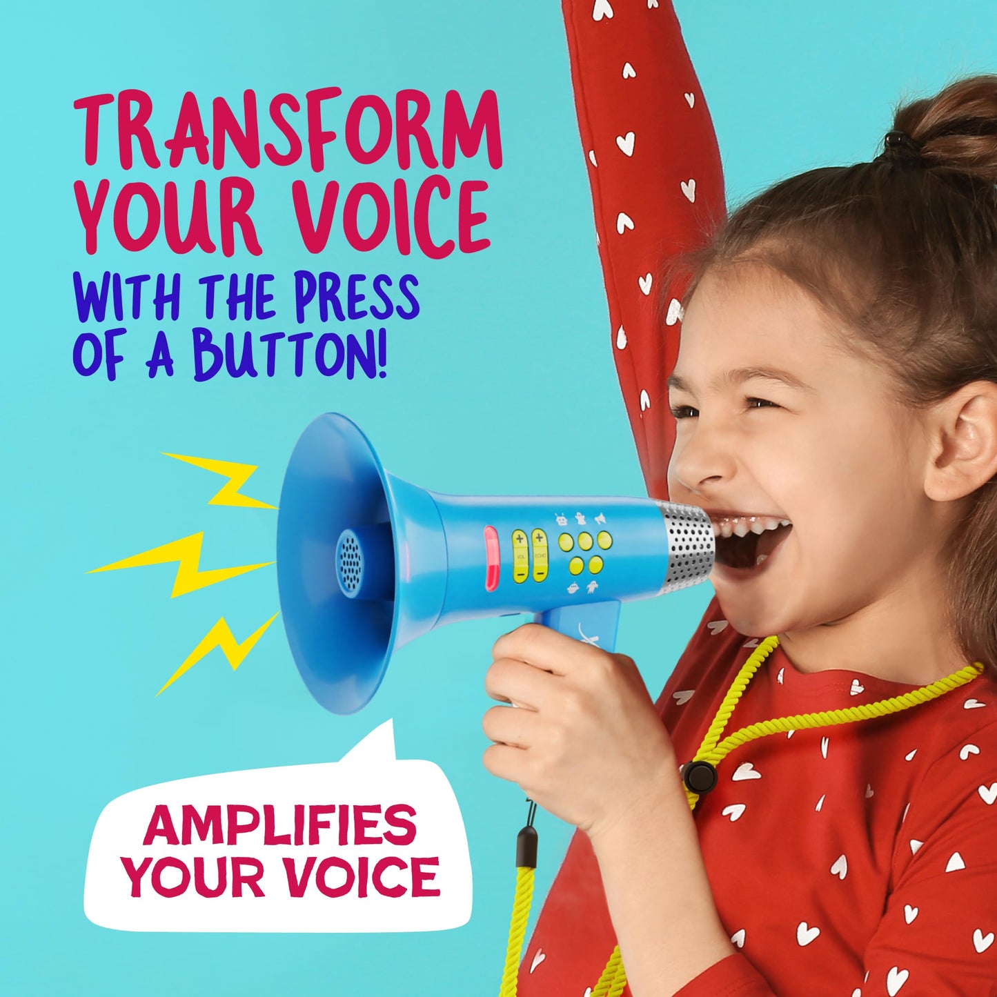 Mini Explorer Voice Changer for Kids - Voice Changing Device for Boys & Girls Ages 3-8+ Olds - Birthday Gifts for 3, 4, 5, 7, 8 Year Old Boy - Cool Outdoor Toys Gift Ideas for Kid, Toddler