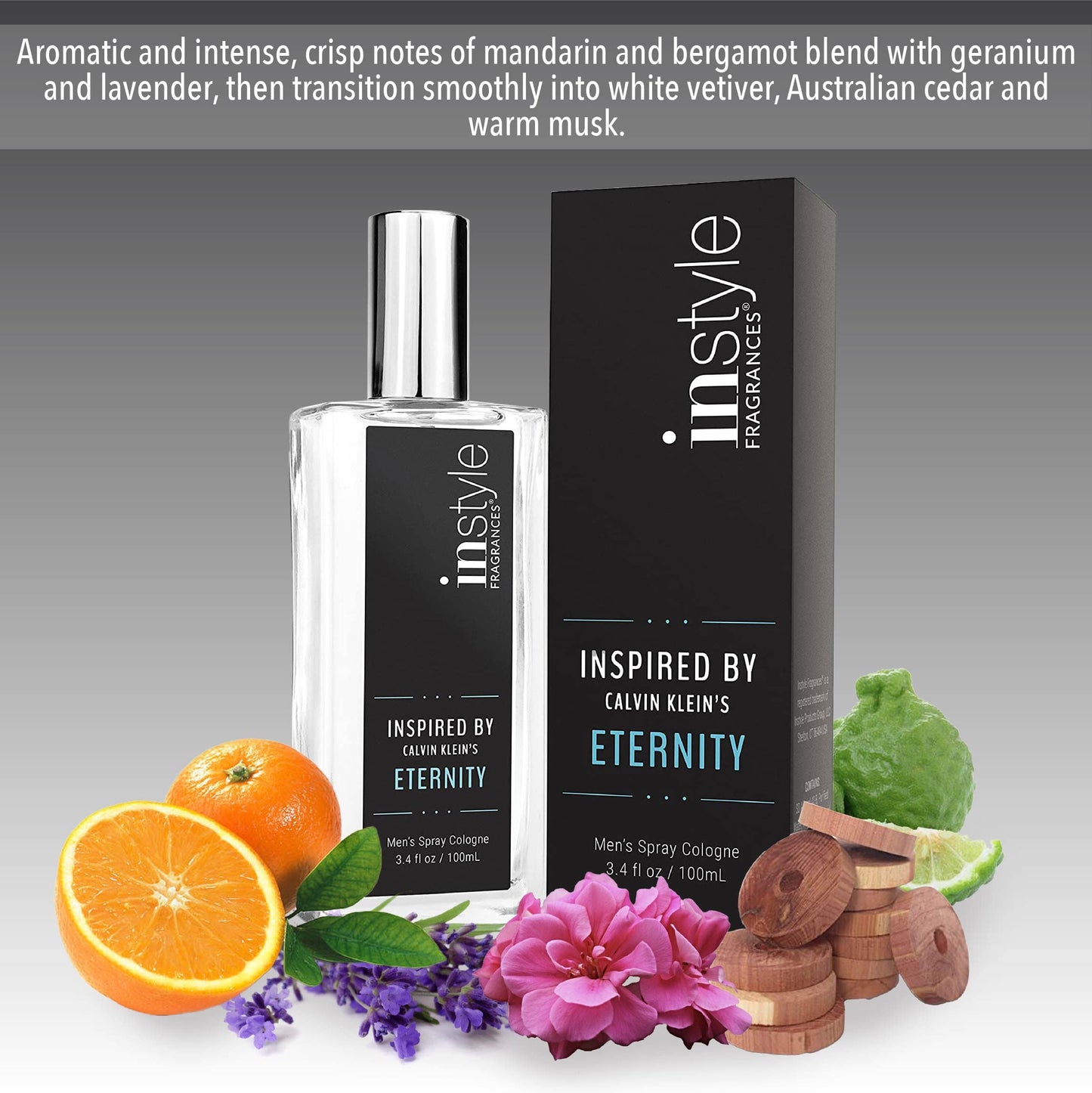 Instyle Fragrances - Eternity - Cologne for Men - 3.4 Fluid Ounces(Pack of 1)
