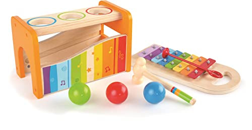 (Yellow) - Hape E0305 Early Melodies Pound and Tap Bench