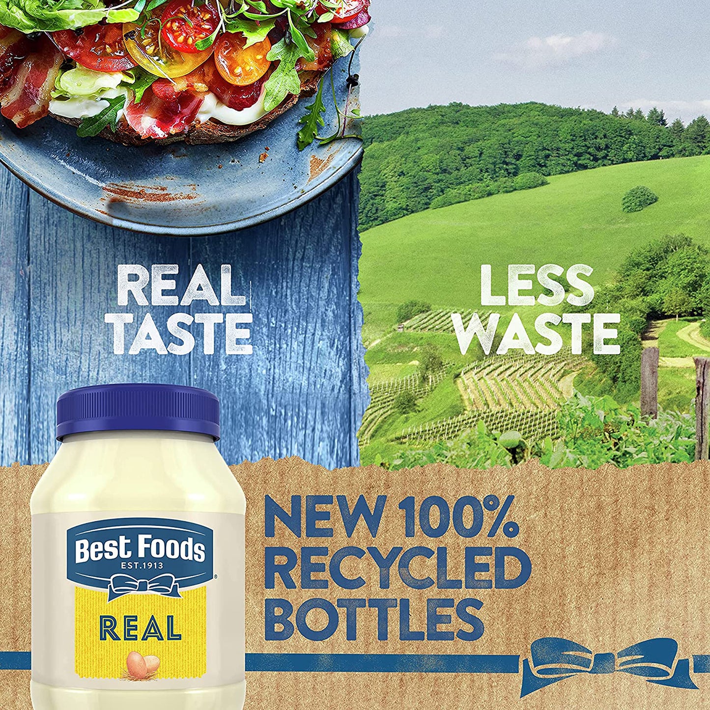Best Foods Real Mayonnaise Creamy Condiment for Simple Meals Mayonnaise Sandwich Spread 15 oz, Pack of 4