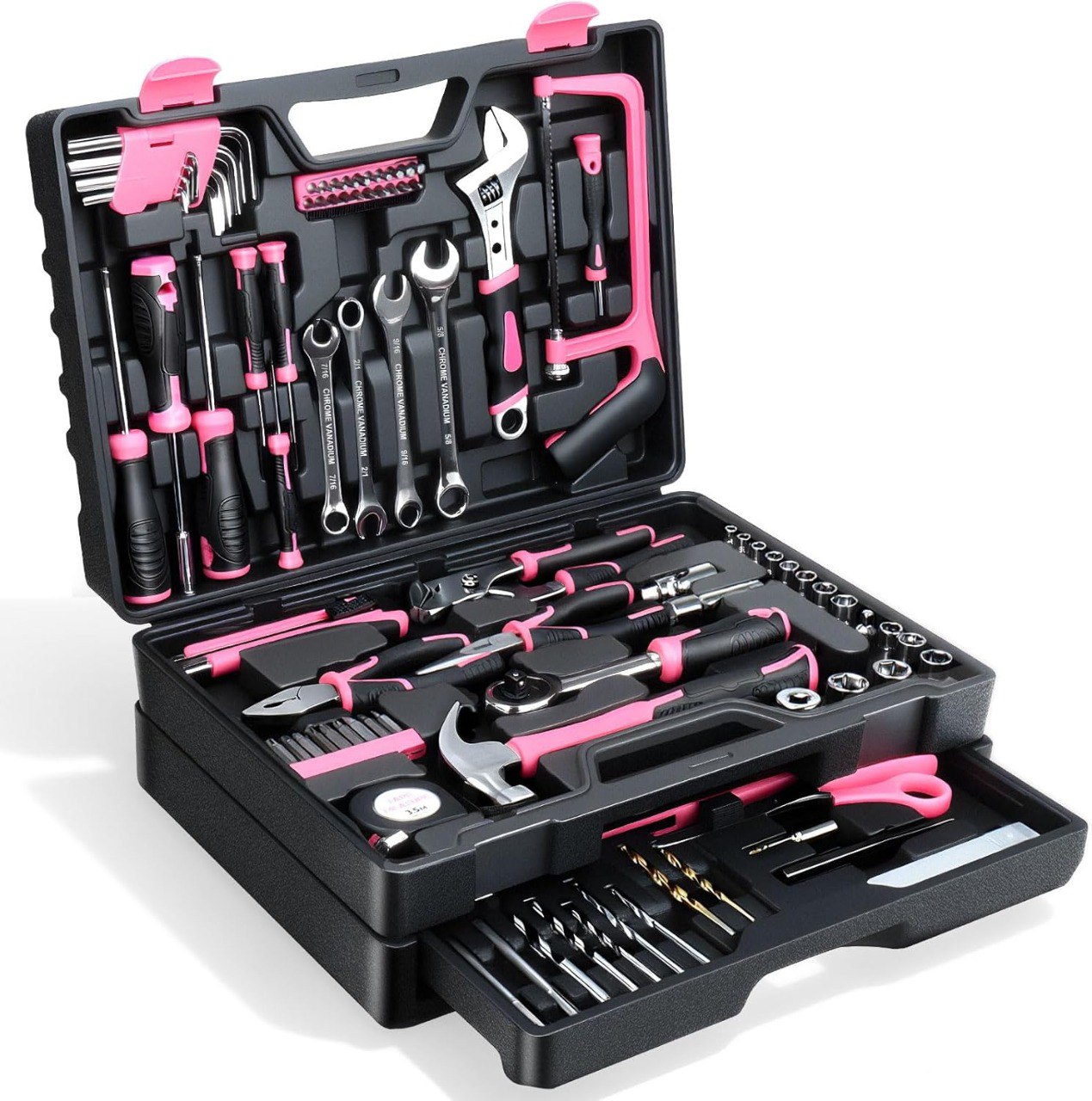 412 Piece Home and Auto Tool Kit Organizer