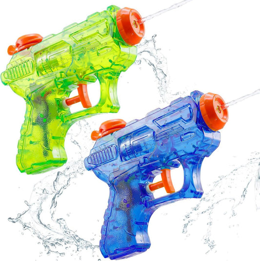 2 Pack No-Leak Mini Water Squirt Guns