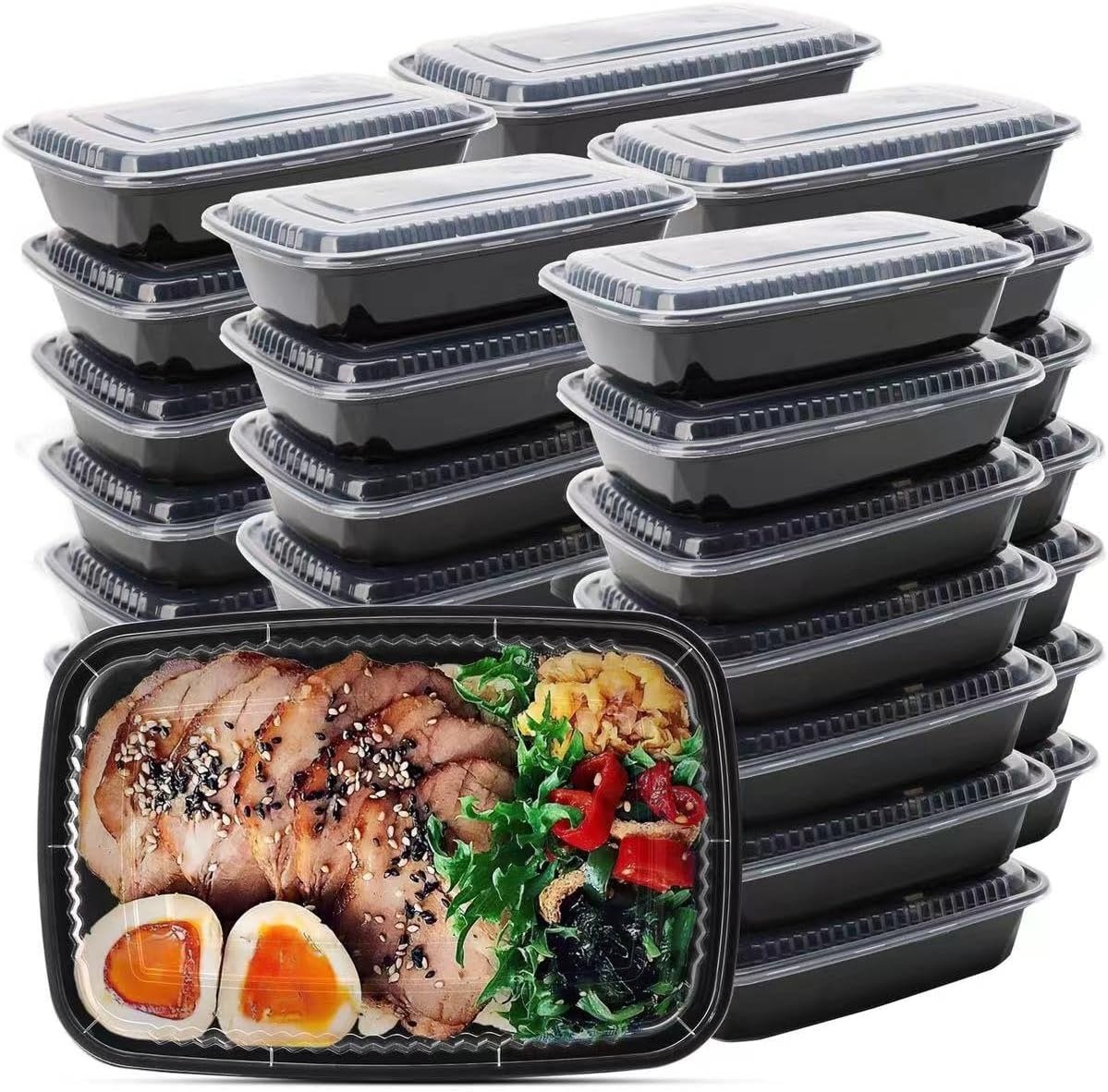 50 Pack 32 oz Meal Prep Food Containers