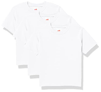 Hanes Toddler Boys' Essentials Short Sleeve T-shirt Value Pack (3-pack), White, 2T