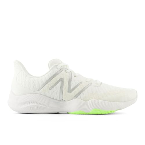 New Balance Women's FuelCell Shift TR V2 Cross Trainer, White/Sea Salt/Bleached Lime Glo, 9