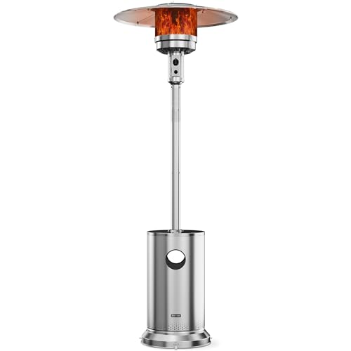 48,000 BTU Patio Heater with Table & Wheels
