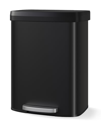 16 Gallon Stainless Steel Step Trash Can
