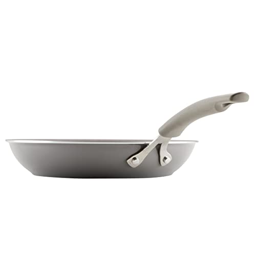 Rachael Ray Cook + Create Nonstick Frying Pans/Skillet Set, 9.5 Inch and 11.75 Inch, Gray