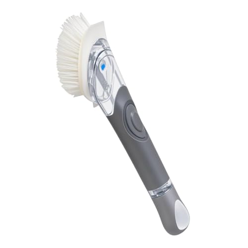Soap Dispensing Dish Brush for Pots and Dishes