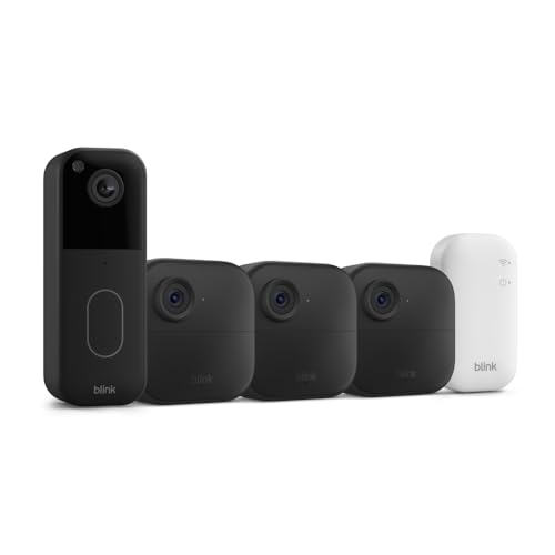 3 Camera Blink Video Doorbell Outdoor Security System