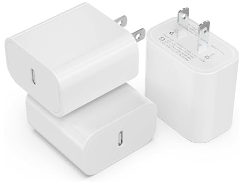 3 Pack USB C Charger Block 20W Fast Charging