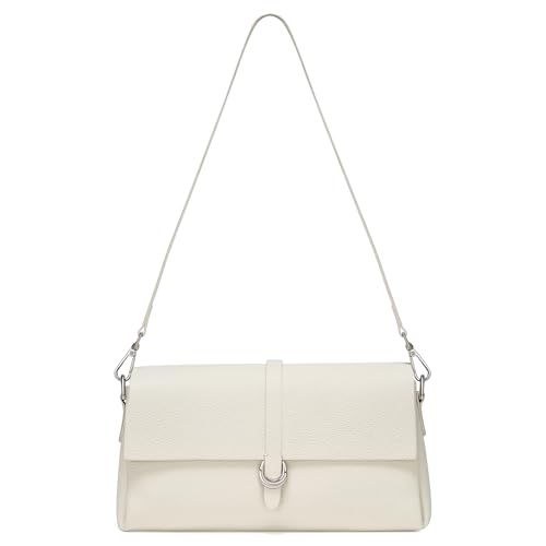 CHUNLI Genuine Leather Top-Handle Crossbody Clutch Purse