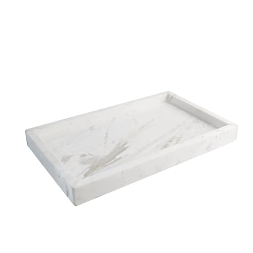Natural Marble Bathroom Vanity Tray 10" x 6.1"
