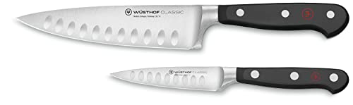 2 Piece Wüsthof Classic Hollow Edge Chef Knife Set