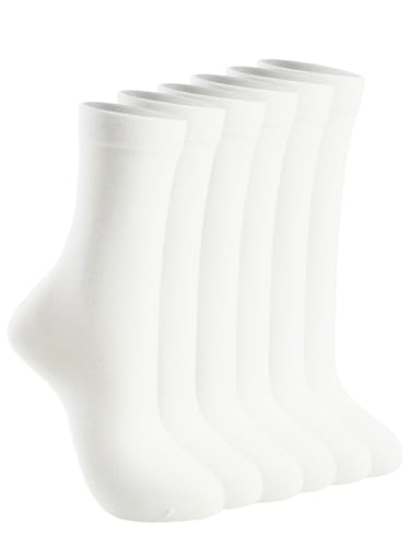 3-12 Pack Women Crew Cotton Socks Long Thin